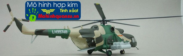 Sản phẩm mô hình trực thăng được sơn nano tĩnh điện